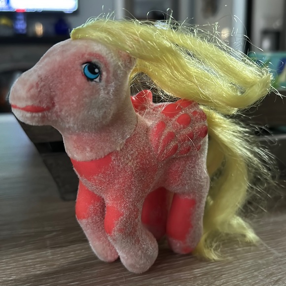 My Little Pony 1986 G1 So Soft. “Best Wishes” set. Pegasus. Orange, yellow. - Picture 1 of 6